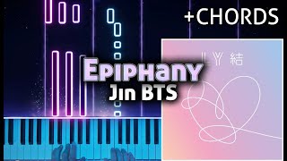 Epiphany  BTS Jin  Piano Tutorial  Chords [upl. by Henryk293]