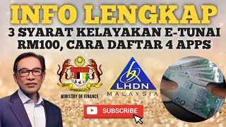 INFO LENGKAP ETUNAI RM100 KELAYAKAN DAFTAR CARA TEBUS YANG BETUL [upl. by Atilrep397]