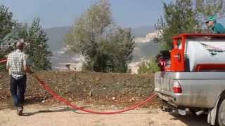 Idrosemina cava con Idroseminatrice 500lt AGROTEC HydrosaatmaschineHydroseeding [upl. by Yraeht]