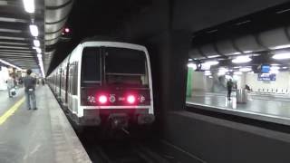 MI79 livrée Stif  Arrêt à la gare de Châtelet Les Halles sur la ligne B du RER [upl. by Ramona]