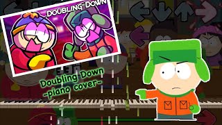 「Doubling Down」Friday Night Funkin piano cover ピアノカバー、耳コピ [upl. by Tergram]