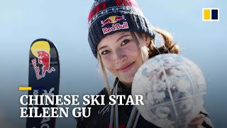 Eileen Gu the USborn freestyle ski star representing China at the Beijing 2022 Winter Games [upl. by Kerred433]