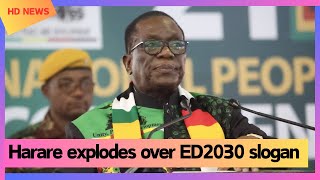 Harare explodes over ED2030 slogan [upl. by Politi]