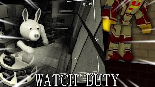 ROBLOX PIGGY WATCH DUTY ALLEYS [upl. by Aleunam]