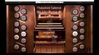 Theodore Salome 3 En Forme de Canon Sonarte organ Hauptwerk Oloron SaintMarie [upl. by Valdas]