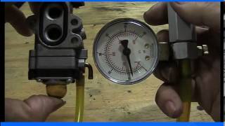 carburetor pressure testing [upl. by Kinney]