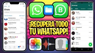 RÁPIDO Y FÁCIL 🎁 CÓMO RECUPERAR MENSAJES BORRADOS DE WHATSAPP [upl. by Ermengarde]