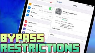 How to BYPASS MDM amp RESTRICTIONS on iPad amp iPhone NO Jailbreak Full Tutorial [upl. by Yborian]