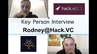 Key Person Interview amp AMA 16  RodneyHackVC  Nov 17th 3pm UTC [upl. by Burkle]