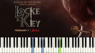 Locke amp Key  Main Theme Netflix  Piano Tutorial  SHEET amp MIDI [upl. by Ehrman]