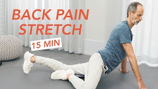 15 Minute Back Stretch  For Pain amp Tension Relief [upl. by Amal680]