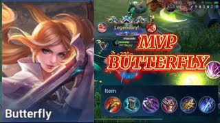 HONOR OF KINGS BUTTERFLY  CRAZY DEMAGE  GAMEPLAY MVP JUNGLER  RANK MASTER I [upl. by Nawyt]