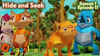 Hide and Seek  ORIGANIMALS 11Minute Cartoons for Kids [upl. by Wildee998]