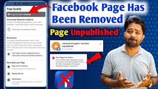 Facebook Page Unpublished  Page has been removed  how to publish facebook page [upl. by Reseta]