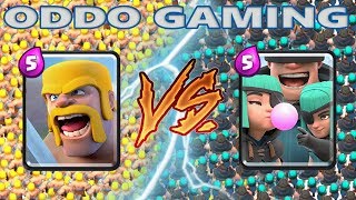 5 BARBARIANS VS RASCALS  CLASH ROYALE BATTLE 66 [upl. by Ecadnac]