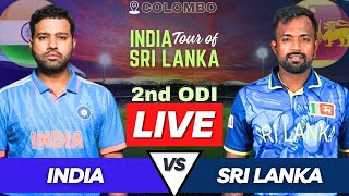 India vs Sri Lanka Live 2nd ODI Match  IND vs SL ODI Live Match Score  Live Cricket Match Today [upl. by Otrebla]