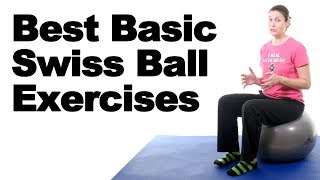 Swiss Ball Exercises for Beginners  Ask Doctor Jo [upl. by Lehctim]