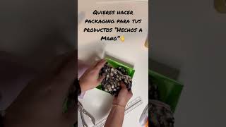 Como hacer empaques para tus productos Aquí te dejo una idea fácil y económica packaging [upl. by Aerdnas529]