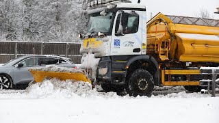 Storm Bert brings heavy snow to the UK [upl. by Aikenat]