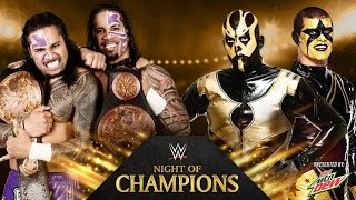 WWE Night Of Champions 2014 The Usos vs Gold amp Stardust WWE Tag Team Championship match WWE 2K14 [upl. by Oihsoy]