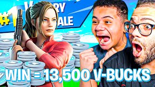 Kaylen Plays Fortnite for 13500 VBUCKS and WINS [upl. by Derk]