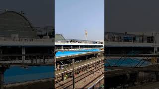 Nizamuddin Delhi railway station 🚉tiranga nizamuddin railwaystation delhi railway trains [upl. by Daphene]