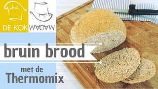 Thermomix bruin brood bakken makkelijker dan het lijkt  De Kokmadam [upl. by Hanahs]