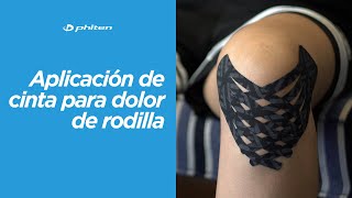 Aplicación de cinta kinesiológica para dolor de rodilla Técnica quotPulpo [upl. by Popper]