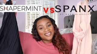 SPANX HIGH POWER SHORT VS SHAPERMINT SHAPER SHORT  WHICH IS BETTER [upl. by Ebert]