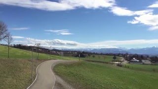 Aussicht Mutschellen Berikon Widen Panorama Blick Alpen [upl. by Sidonia]