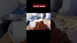 Lunch menu vendakkai gravy pudalangai poriyal  shorts [upl. by Notnef]