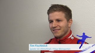 Tim Fischböck  FVgg Weingarten  zum Spiel vs TSV Auerbach im FuPatvInterview am 492016 [upl. by Muraida]