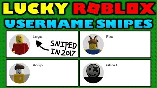 Lucky Roblox players sniped insane usernames in 2020 [upl. by Nehr]