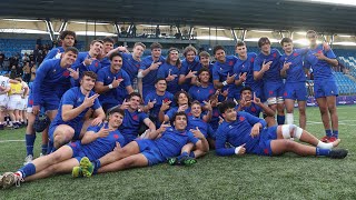 Festival des Six Nations 2023  France moins 18 ans masculin remporte le Crunch 2322 [upl. by Simeon]