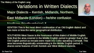 Middle English Dialect Diversity [upl. by Onitselec933]