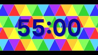 55 Minute Timer  Colorful Timer [upl. by Center]