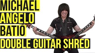 Michael Angelo Batio Double Guitar Shred Medley [upl. by Enerehs]