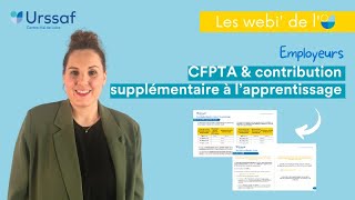 Webinaire  Solde de la taxe dapprentissage et contribution supplémentaire à lapprentissage [upl. by Arihppas85]