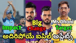 IPL 2024 new Updates about Impact Player Rule and CSK KKR new Captain  Cricnewstelugu [upl. by Enihpets]