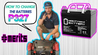 😷 Merits Vision Super P327 Power Wheelchair Height Adjust amp Battery Change Tutorial [upl. by Alyn]