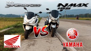 PCX 160 VS NMAX 155  SPEED TEST  FRIENDLY RACE  Part 1 [upl. by Sihun]