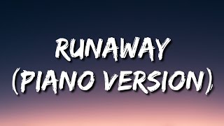 AURORA  Runaway Piano Version Lyrics [upl. by Warton]