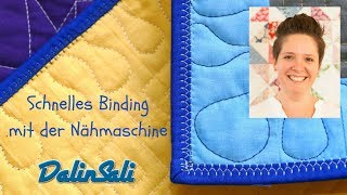 Schnelles Binding mit der Naehmaschine [upl. by Ahsiled534]