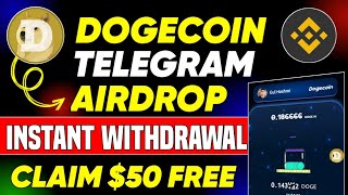 Dogecoin Mining  50 DOGE live 🛑 Withdrawal Without investment [upl. by Nagem157]