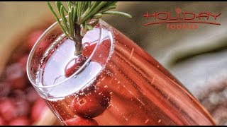 Christmas Cocktails  Holiday Cranberry Mimosas [upl. by Harriot]