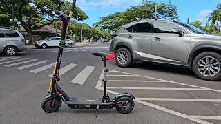 Kapiolani Park to Diamond Head Monument with Electric Scooter on 11424 in Honolulu Oahu Hawaii [upl. by Channa]