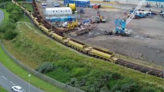 Scrap Network Rail Wagon Port of Blyth Cambois [upl. by Doty]