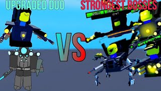 ultra titan telescope and upg gbox vs strongest bosses  super box siege defense Roblox sbsd roblox [upl. by Maleeny417]