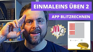 Einmaleinsüben üben mit der App Blitzrechnen von Klett [upl. by Moreville]