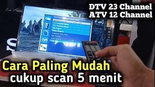 Cara Mencari Siaran Digital di TV Polytron [upl. by Elissa]